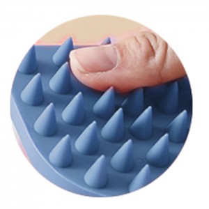 Cepillo de masaje capilar de silicona personalizado